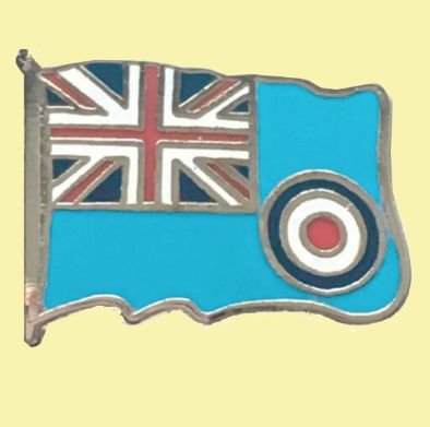 Image 0 of Royal Air Force Flag British Military Enamel Badge Small Lapel Pin Set x 3