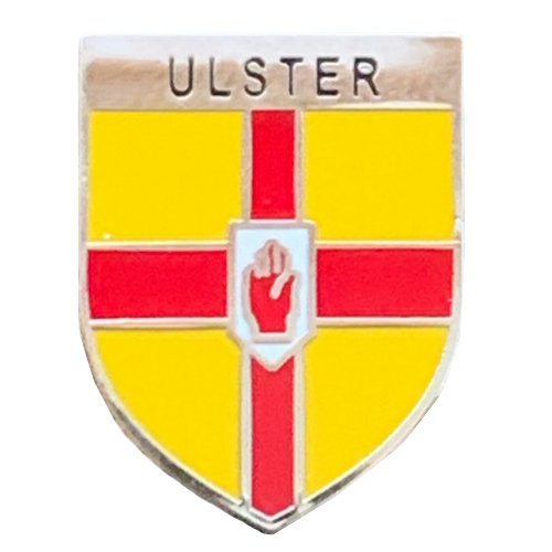 Image 1 of Ulster Province Of Ireland Shield Enamel Badge Lapel Pin Set x 3