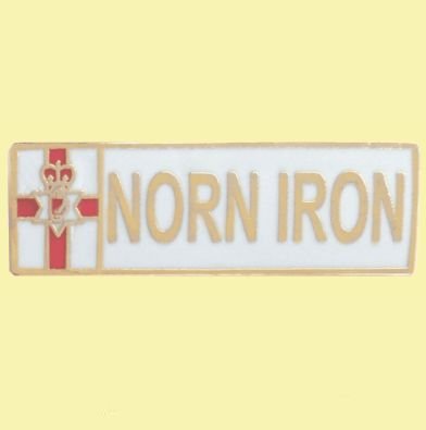 Image 0 of Norn Iron Northern Ireland Rectangle Enamel Badge Lapel Pin Set x 3