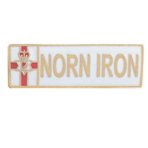 Image 1 of Norn Iron Northern Ireland Rectangle Enamel Badge Lapel Pin Set x 3