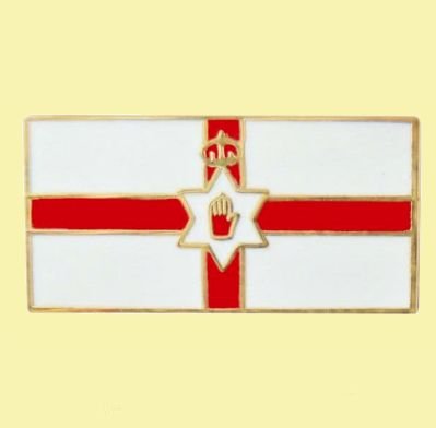 Image 0 of Northern Ireland Flag Rectangle Enamel Badge Lapel Pin Set x 3