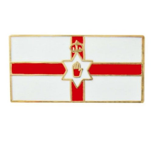 Image 1 of Northern Ireland Flag Rectangle Enamel Badge Lapel Pin Set x 3