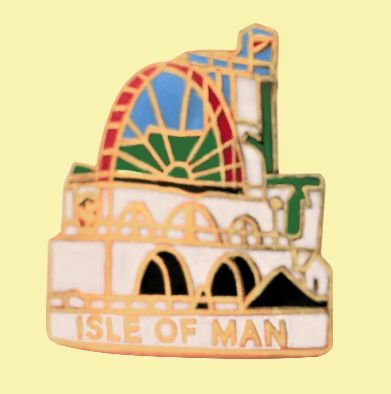 Image 0 of Isle Of Man Laxey Wheel Badge Lapel Pin Set x 3