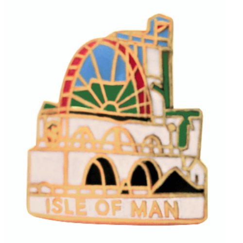 Image 1 of Isle Of Man Laxey Wheel Badge Lapel Pin Set x 3