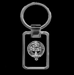 Anderson Clan Badge Stainless Steel Silver Clan Crest Keyring