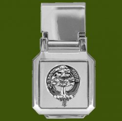 Anderson Clan Badge Stainless Steel Pewter Clan Crest Money Clip