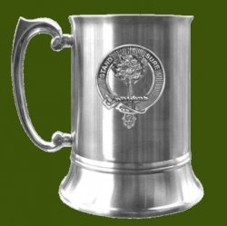 Anderson Clan Badge Stainless Steel Pewter Clan Crest Tankard