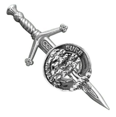 Image 1 of Anderson Clan Badge Stylish Pewter Anderson Clan Crest Small Kilt Pin