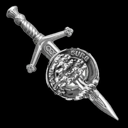 Image 0 of Anderson Clan Badge Sterling Silver Anderson Clan Crest Small Kilt Pin
