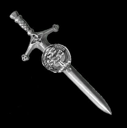 Image 0 of Anderson Clan Badge Sterling Silver Anderson Clan Crest Large Kilt Pin