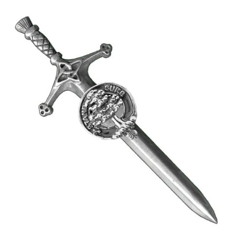 Image 1 of Anderson Clan Badge Sterling Silver Anderson Clan Crest Large Kilt Pin