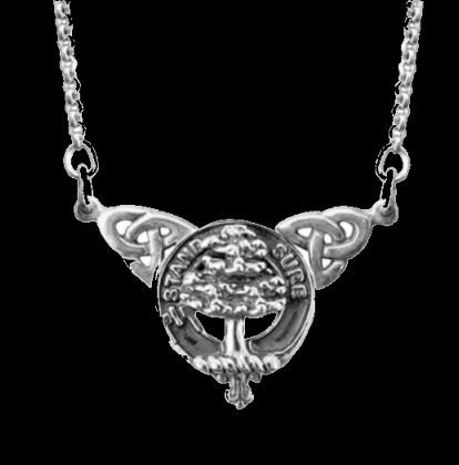 Image 0 of Anderson Clan Badge Double Drop Sterling Silver Clan Crest Pendant