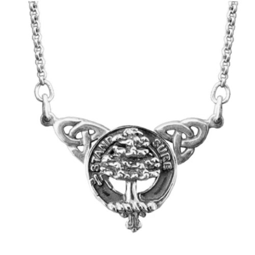 Image 1 of Anderson Clan Badge Double Drop Sterling Silver Clan Crest Pendant