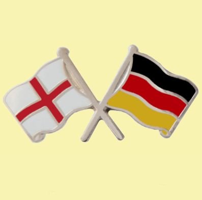 Image 0 of England Germany Crossed Country Flags Friendship Enamel Lapel Pin Set x 3