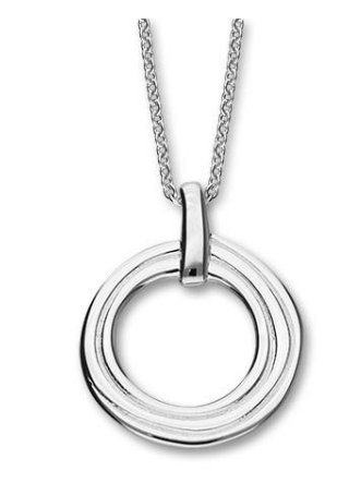 Image 1 of Achnabreck Rings Open Sterling Silver Pendant