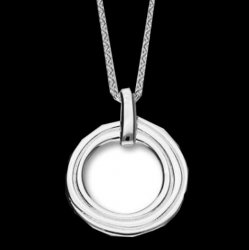 Achnabreck Rings Open Sterling Silver Pendant