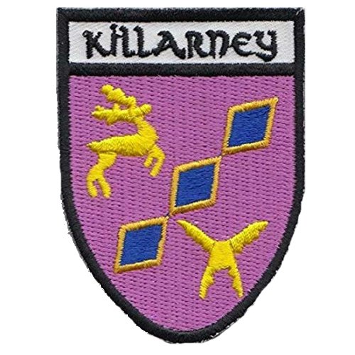 Image 1 of Ireland Killarney Shield Places Embroidered Cloth Patch Set x 3