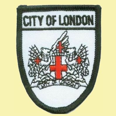 Image 0 of United Kingdom City Of London Shield Places Embroidered Cloth Patch Set x 3