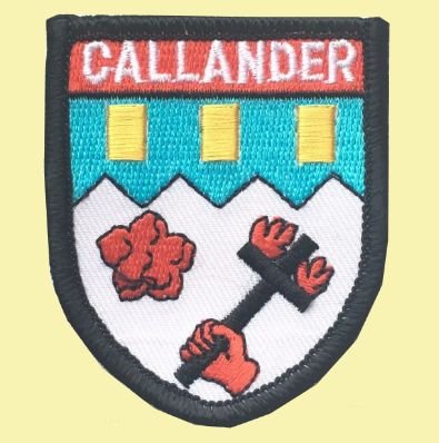 Image 0 of Scotland Callander Shield Places Embroidered Cloth Patch Set x 3