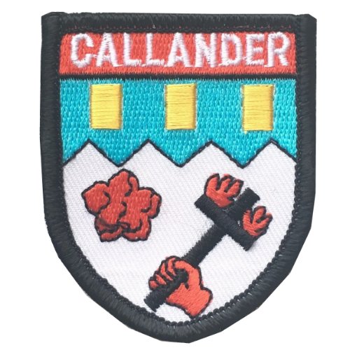 Image 1 of Scotland Callander Shield Places Embroidered Cloth Patch Set x 3