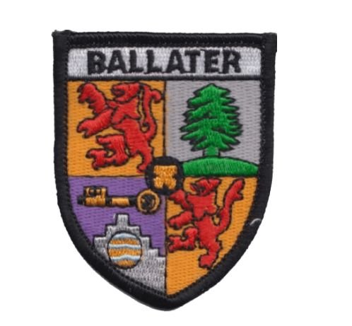 Image 1 of Scotland Ballater Shield Places Embroidered Cloth Patch Set x 3