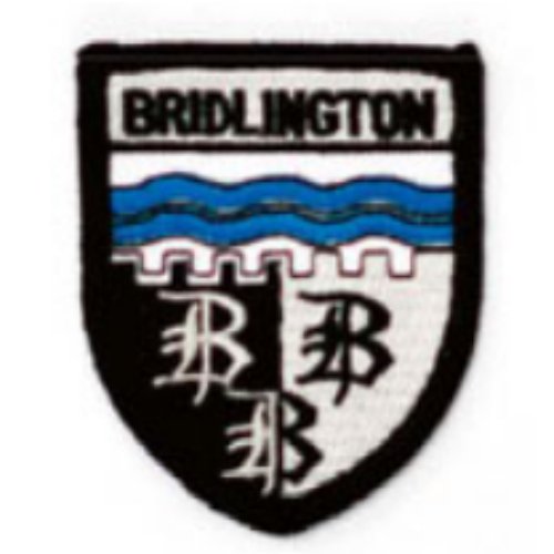 Image 1 of United Kingdom Bridlington Shield Places Embroidered Cloth Patch Set x 3