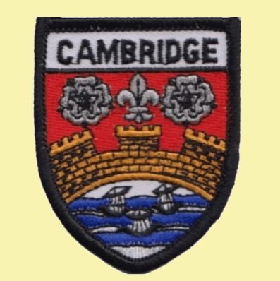 Image 0 of United Kingdom Cambridge Shield Places Embroidered Cloth Patch Set x 3