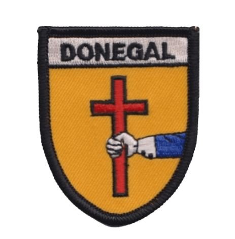 Image 1 of Ireland Donegal Shield Places Embroidered Cloth Patch Set x 3