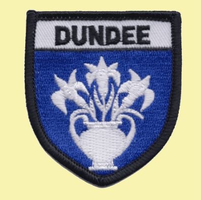 Image 0 of Scotland Dundee Shield Places Embroidered Cloth Patch Set x 3