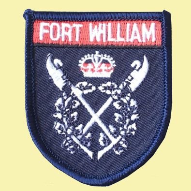Image 0 of Scotland Fort William Shield Places Embroidered Cloth Patch Set x 3