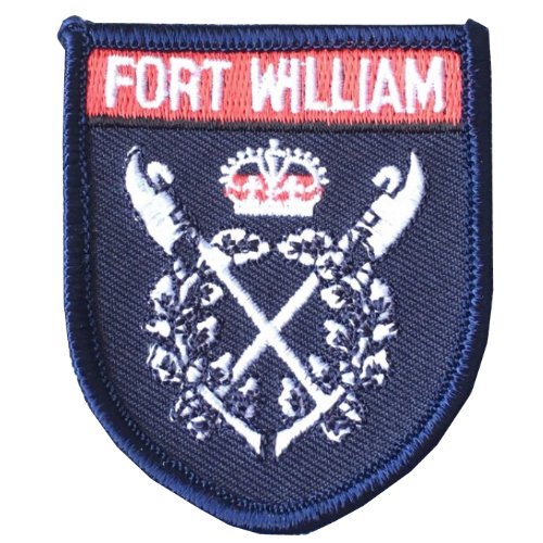Image 1 of Scotland Fort William Shield Places Embroidered Cloth Patch Set x 3