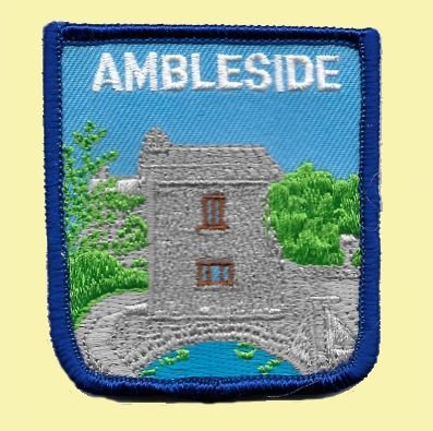 Image 0 of United Kingdom Ambleside Shield Places Embroidered Cloth Patch Set x 3
