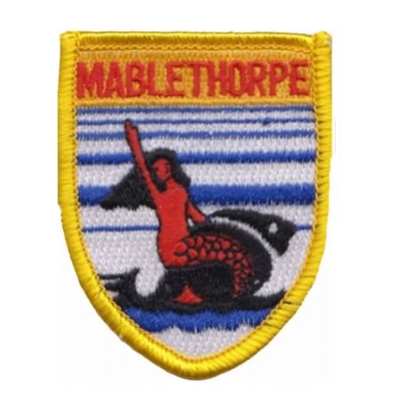Image 1 of United Kingdom Mablethorpe Shield Places Embroidered Cloth Patch Set x 3