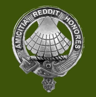 Image 0 of Pringle Clan Cap Crest Stylish Pewter Clan Pringle Badge