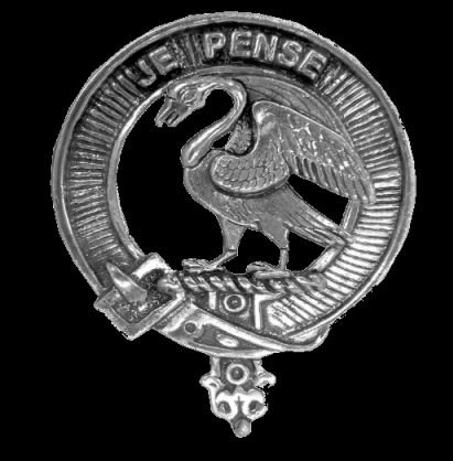 Image 0 of Wemyss Clan Cap Crest Sterling Silver Clan Wemyss Badge
