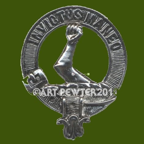 Image 0 of Armstrong Clan Crest Stylish Pewter Clan Armstrong Badge 