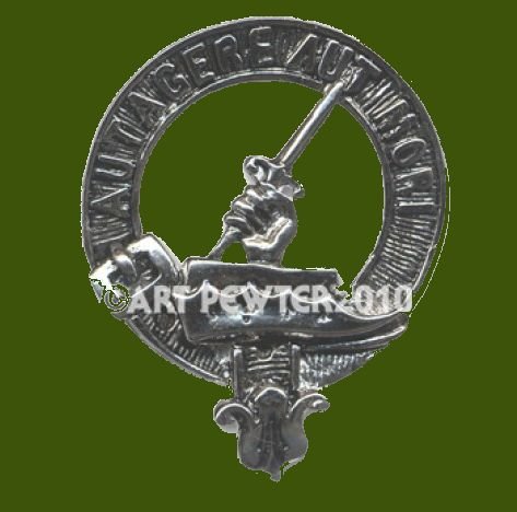 Image 0 of Barclay Clan Crest Stylish Pewter Clan Barclay Badge 