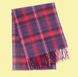 Evans Bevan Welsh Tartan Brushed Lambswool Unisex Fringed Scarf