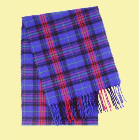 Image 0 of Hughes Pugh Welsh Tartan Brushed Lambswool Unisex Fringed Scarf