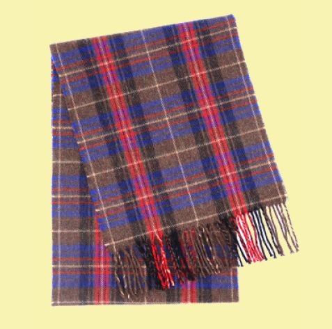 Image 0 of Griffiths Welsh Tartan Brushed Lambswool Unisex Fringed Scarf