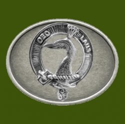 Arbuthnot Clan Badge Oval Antiqued Mens Stylish Pewter Belt Buckle