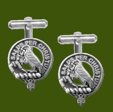 Image 0 of Abernethy Clan Badge Stylish Pewter Clan Crest Cufflinks