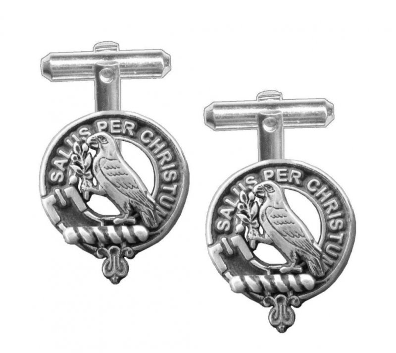 Image 1 of Abernethy Clan Badge Sterling Silver Clan Crest Cufflinks