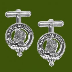 Adair Clan Badge Stylish Pewter Clan Crest Cufflinks