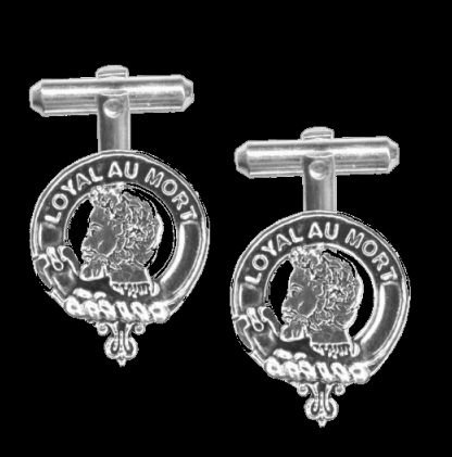 Image 0 of Adair Clan Badge Sterling Silver Clan Crest Cufflinks