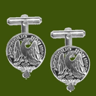 Image 0 of Agnew Clan Badge Stylish Pewter Clan Crest Cufflinks