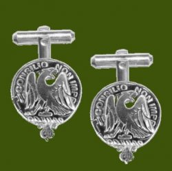 Agnew Clan Badge Stylish Pewter Clan Crest Cufflinks