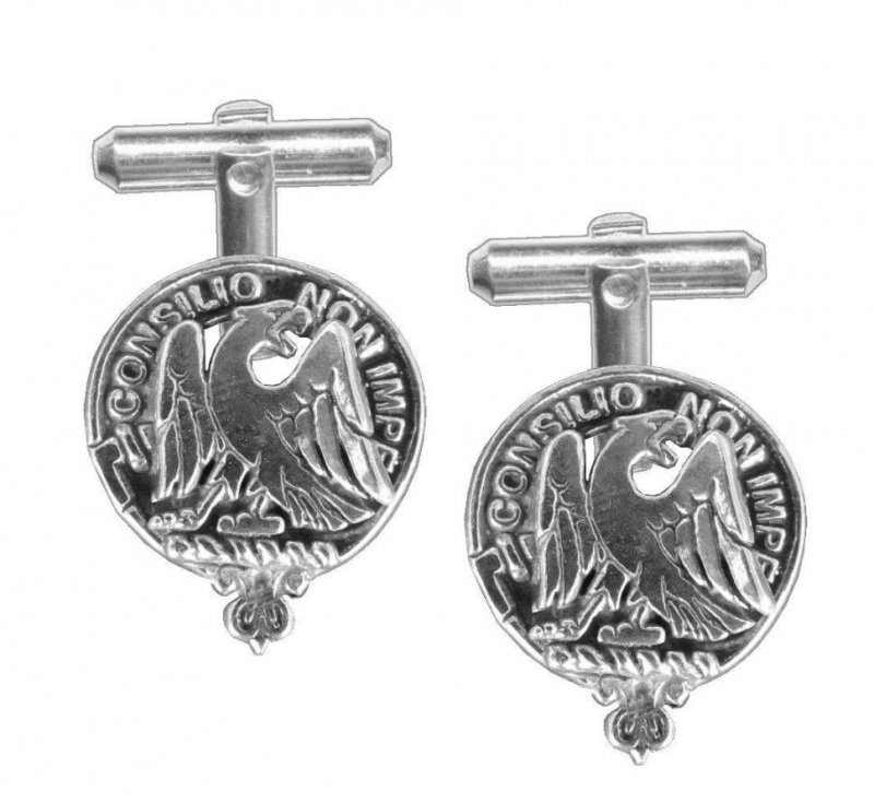 Image 1 of Agnew Clan Badge Sterling Silver Clan Crest Cufflinks