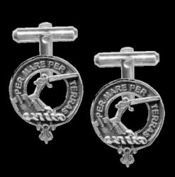 Alexander Clan Badge Sterling Silver Clan Crest Cufflinks