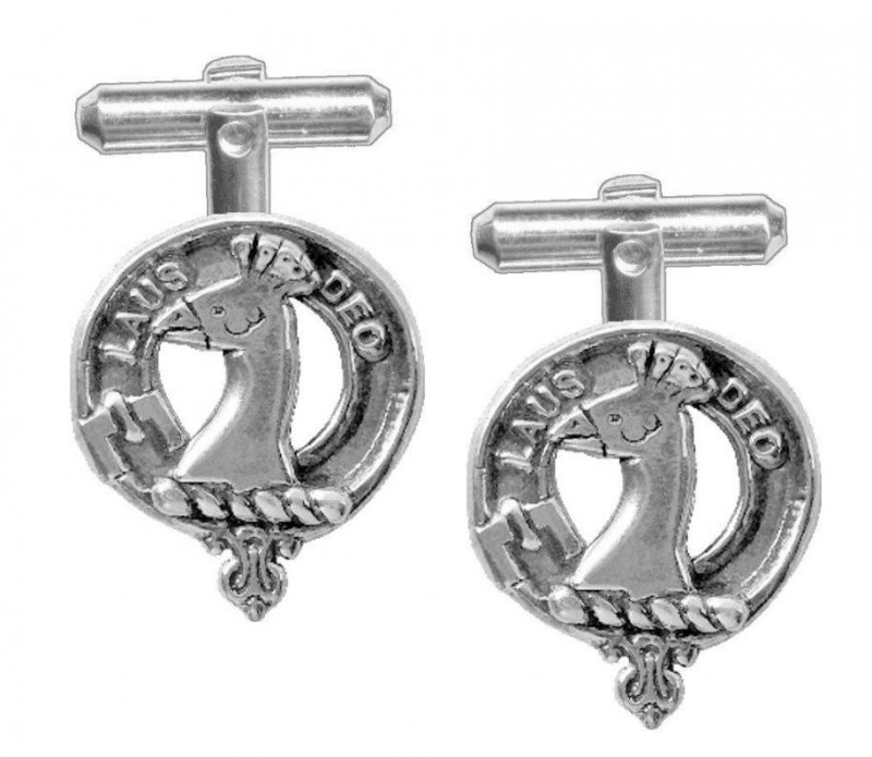 Image 1 of Arbuthnot Clan Badge Sterling Silver Clan Crest Cufflinks